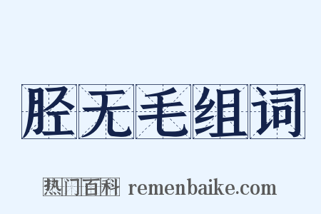 胫无毛组词是什么意思的图片